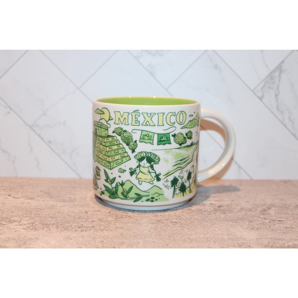 Starbucks MEXICO Been There Series Collectible Ceramic 14 Oz Coffee Mug EUC